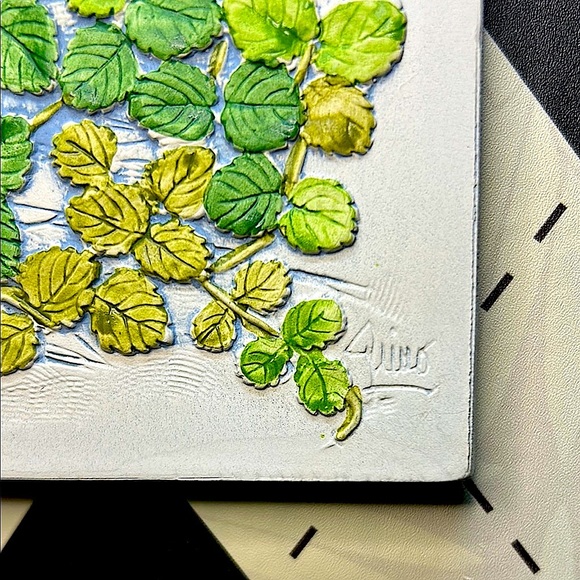 Vintage Light Switch Plate 3D Hummingbird + Collectible Joe Gantofta Tile - Picture 7 of 16